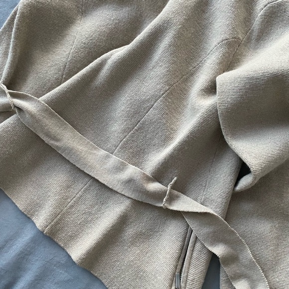 Jacob Tan Fabric Blazer with Tie - Picture 4 of 4